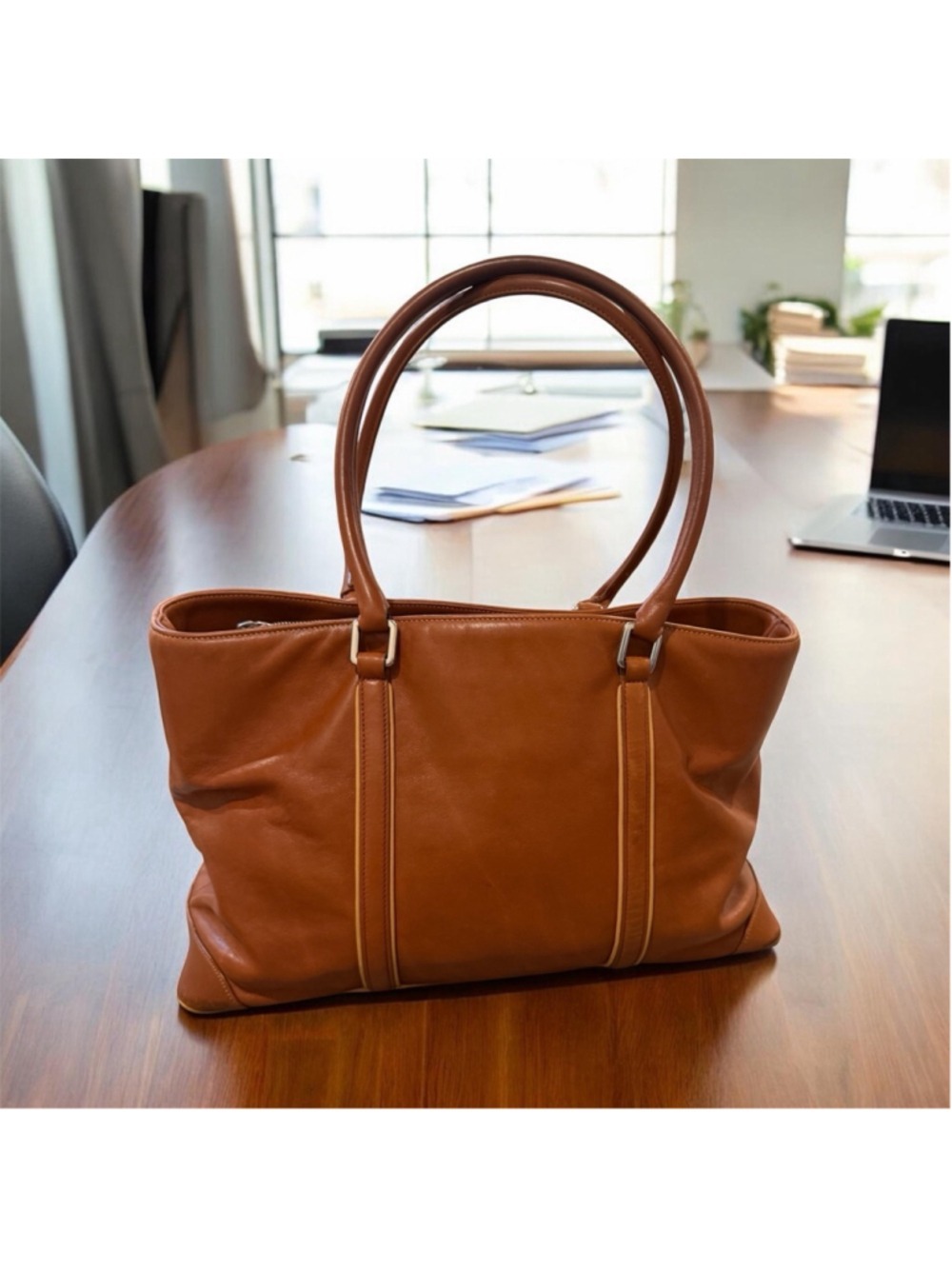 Vintage Coach Metropolitan Work Bag – British Tan Leather - Picture 3 of 15